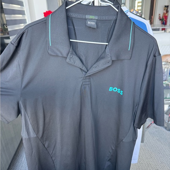 Men’s Boss Black Polo Shirt Size X-Large Like New - Picture 2 of 6